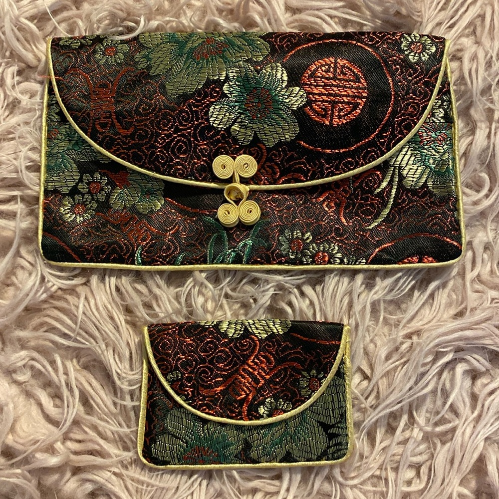 NWOT Oriental/Asian-Inspired Jewelry/Cosmetic Pouches